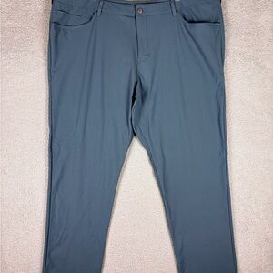 Lululemon ABC Pants Men’s 46 Iron Blue Classic-Fit 5-Pocket